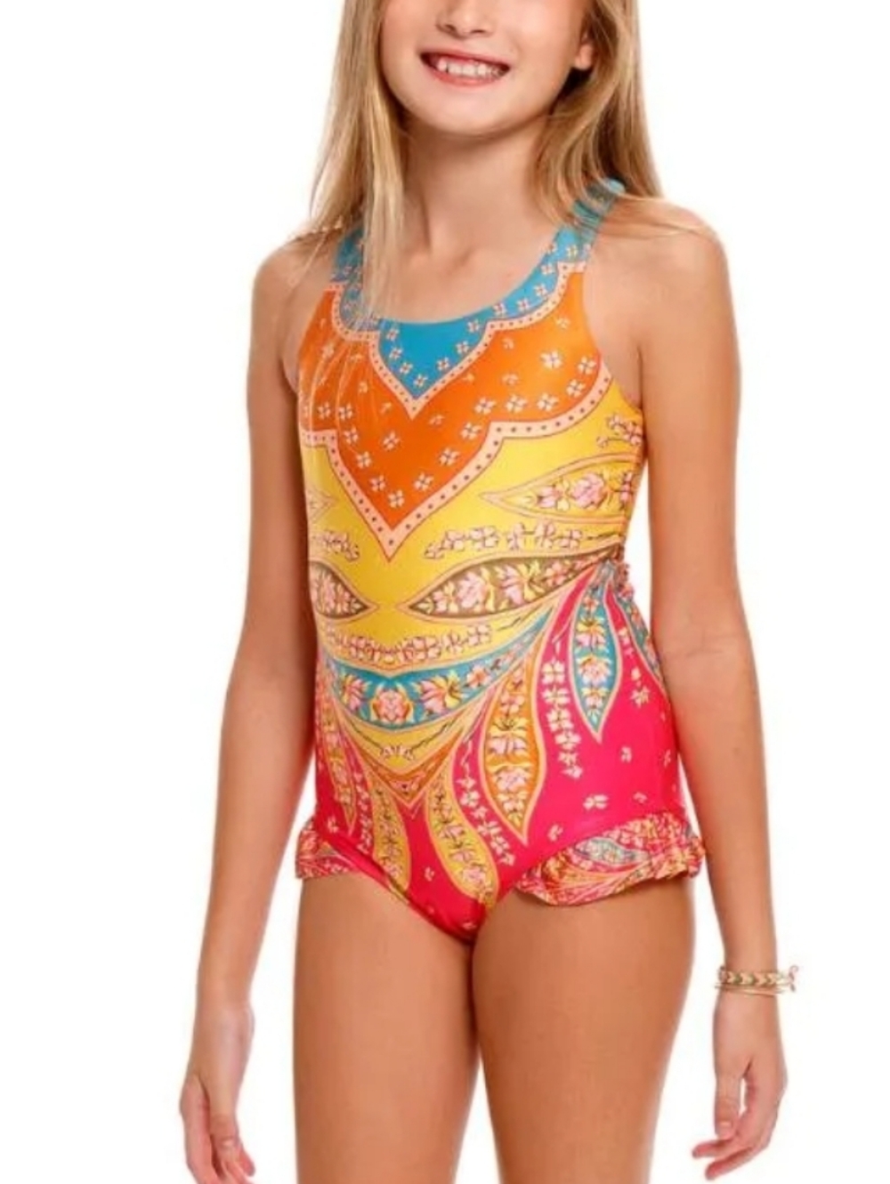Aqua Bendita Berkley Lula One Piece Kids 10298 Best For A Girl's Size 4